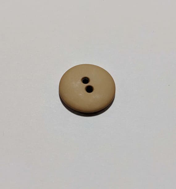 beige none - Beige Round 2 Hole Plastic Button - 20mm / 3/4 inch - Dill Buttons - Set of 4
