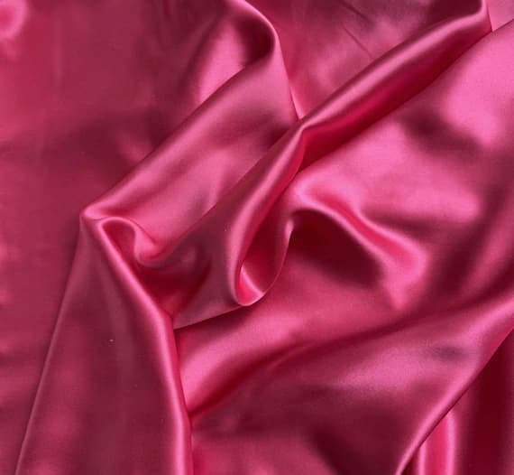 magenta charmeuse fabric - Magenta Pink - 100% Silk Charmeuse Fabric 54" width