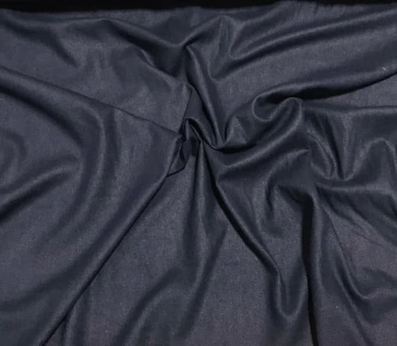 navy noil fabric - NAVY BLUE Raw Silk NOIL Fabric