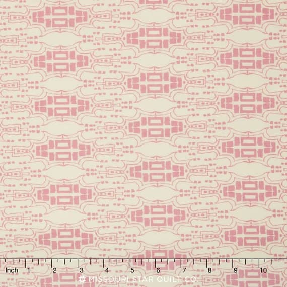 pink silk fabric - Westminster Tina Givens - Lilliput Fields Ancient- Pink Mauve Cotton Home Dec Fabric - 54" wide