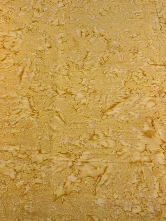 yellow cotton fabric - Golden Yellow Shadows - Banyan Batik Tone on Tone 100% Cotton Fabric