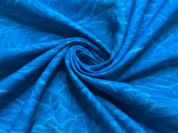 teal cotton fabric - Teal Blue Crackle Blender Cotton Fabric Vintage 90's OOP
