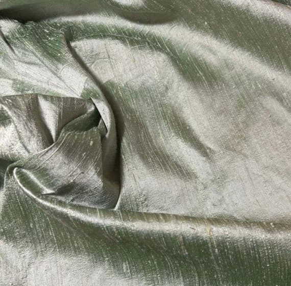 mint dupioni fabric - Winter Mint Green - Silk Dupioni Fabric