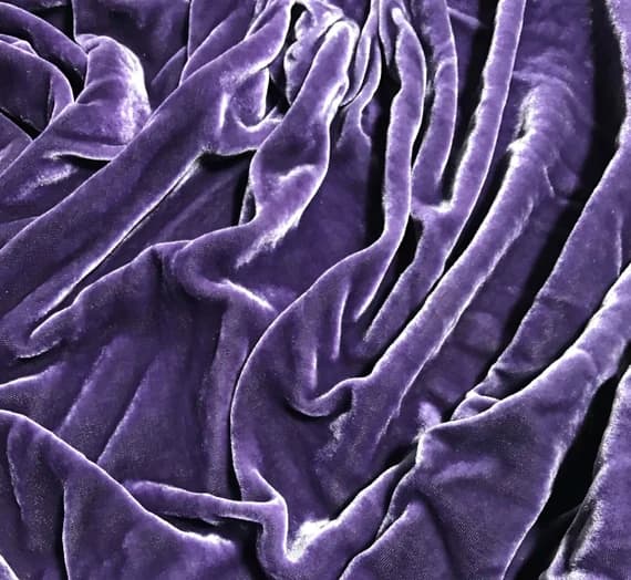 purple velvet fabric - PURPLE Hand Dyed Silk Velvet Fabric