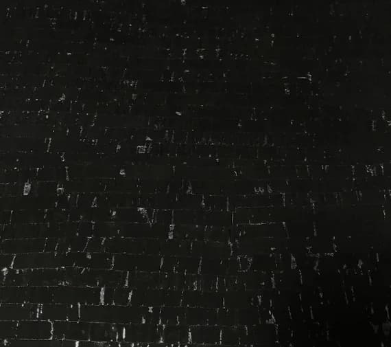 silver fabric - Cork Fabric - Metallic Silver on Black