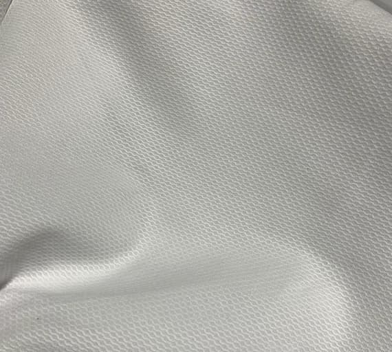 white cotton fabric - Spechler-Vogel Fabric - White Pima Birdseye Pique Swiss Cotton
