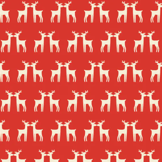 cotton fabric - Under the Mistletoe - Cozy & Joyful - by Maureen Cracknell for Art Gallery 100% Cotton Fabric