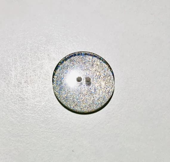 silver none - Silver Glitter Plastic Button - Dill Buttons Brand (3 Sizes to Choose From)