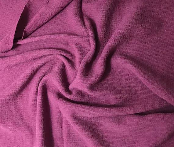 maroon noil fabric - Maroon - Hand Dyed Raw Silk Noil Squares Weave Fabric - 45" wide