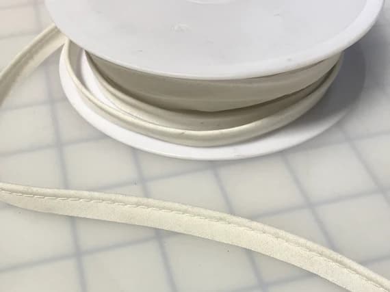 ivory none - IVORY Poly Cotton Piping Trim Made in France 3/8" (3 yards)