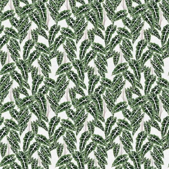cotton fabric - Modern Botanicals - Alocasia Leaves - Paintbrush Studio Cotton Fabrics