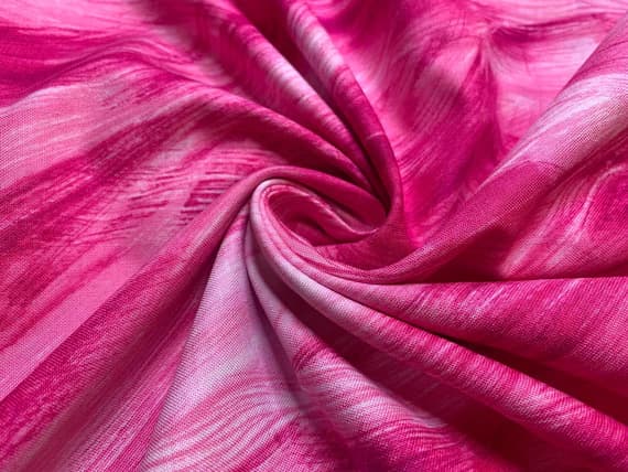 fuchsia cotton fabric - Fuchsia Pink Brush Stroke Blender Cotton Fabric Vintage 90's OOP RJR