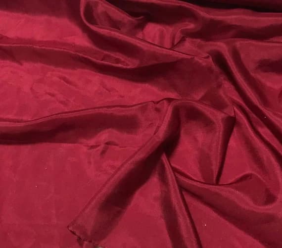 burgundy habotai fabric - BURGUNDY RED China Silk HABOTAI Fabric