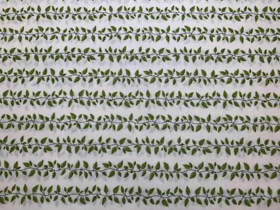 cotton fabric - Leaves on Vines - Reaf Land - Cosmo Japan Cotton Shirting Fabric
