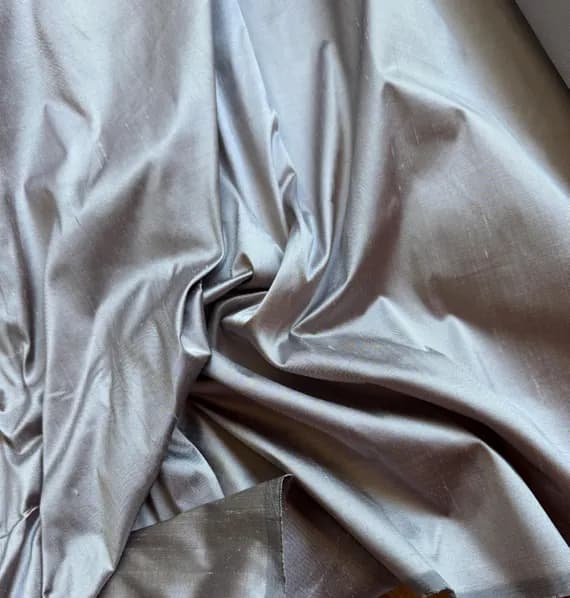 lavender dupioni fabric - Dusty Lavender 100% Silk DUPIONI Fabric