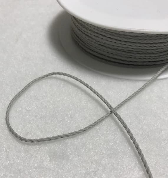 gray none - GRAY French Fine Cord Trim Made in France (1mm) 5 Yards