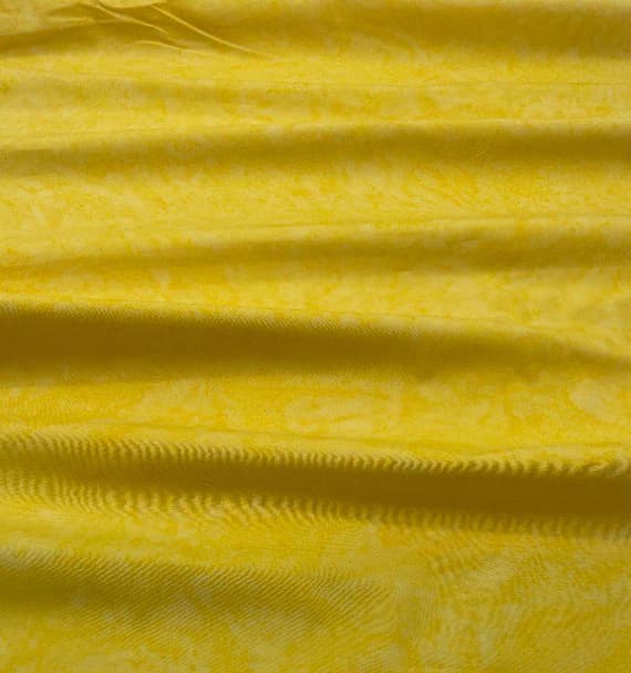 yellow cotton fabric - Sunshine Yellow Shadows - Banyan Batik Tone on Tone 100% Cotton Fabric