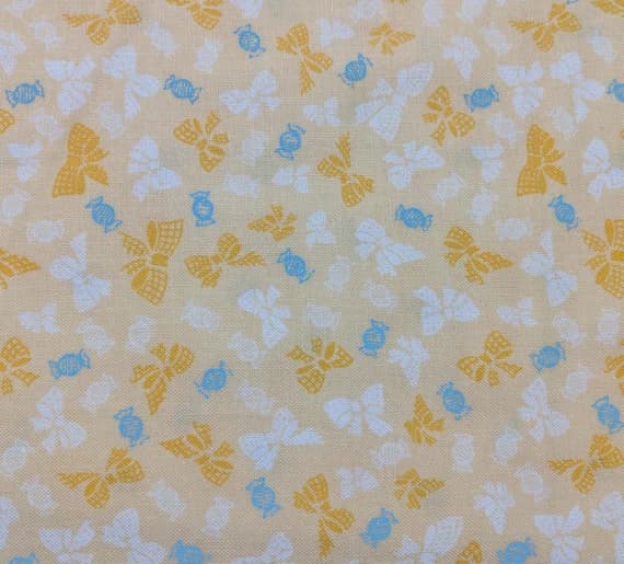 yellow none - Petite Treat - Bows Yellow - Riley Blake Cotton Fabric