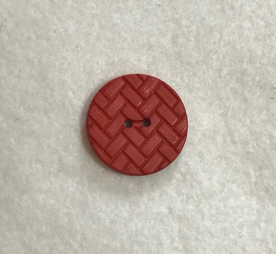 orange none - Set of 2 Burnt Orange Chevron Herringbone Plastic Button - Dill Buttons Brand (3 Sizes to Choose From)