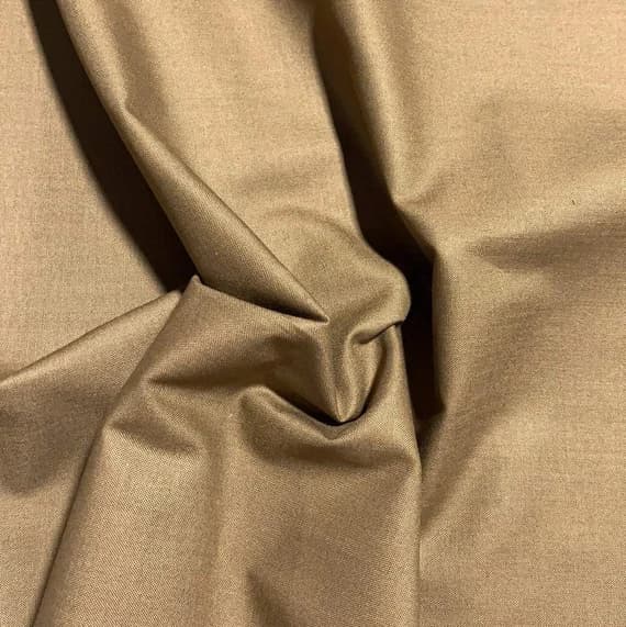 brown cotton fabric - 100% Cotton Basecloth Broadcloth Solid - Praline Brown - Paintbrush Studio Fabrics