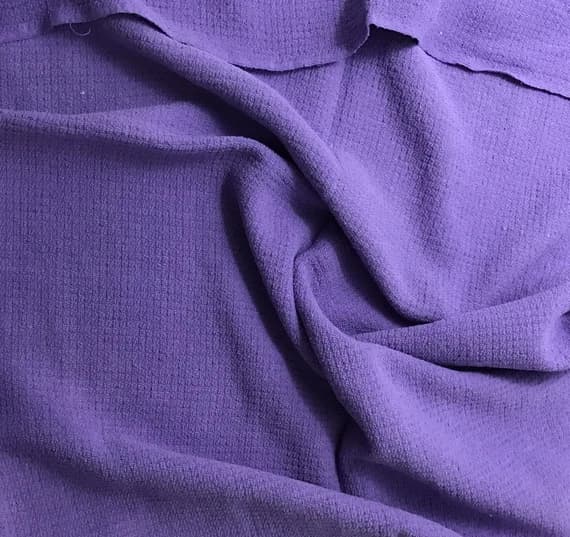 lavender noil fabric - LAVENDER Hand Dyed Raw Silk Squares Weave Check NOIL Fabric