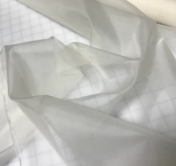 ivory organza fabric - Ivory - Silk Organza Fabric