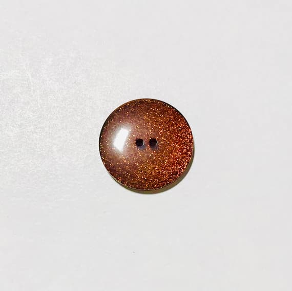 brown none - Brown Glitter Plastic Button - Dill Buttons Brand (3 Sizes to Choose From)