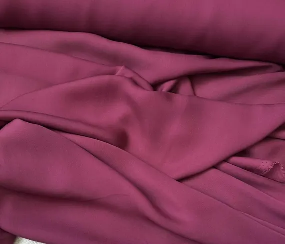 wine chiffon fabric - Red Wine - 12mm Silk Crepe Georgette Chiffon Fabric