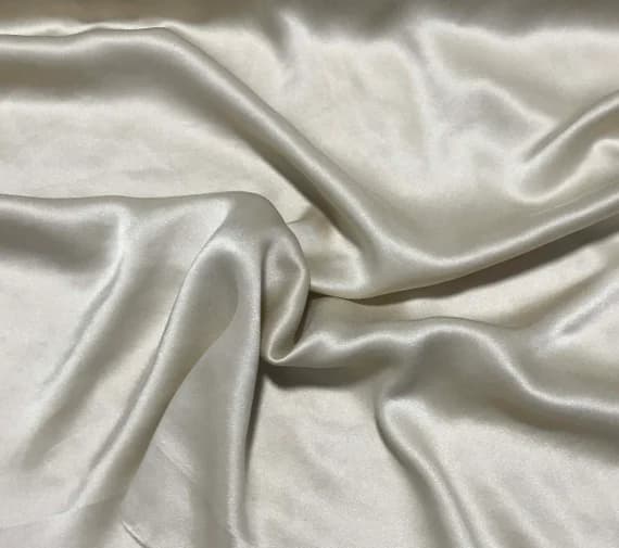 charmeuse fabric - Chamois - Sandwashed Silk Charmeuse Fabric
