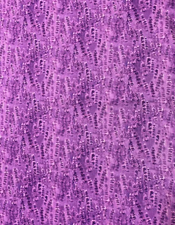 lavender cotton fabric - Lilac Lavender - Lavender Fields - Northcott Studio Fabrics