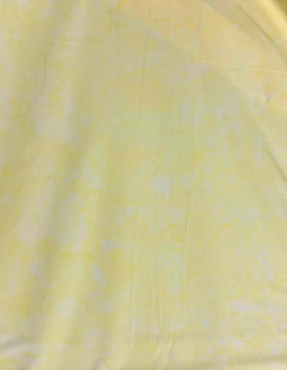 yellow cotton fabric - Pale Yellow Shadows - Banyan Batik Tone on Tone 100% Cotton Fabric