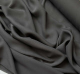 Dark Smoky Taupe - 18mm Silk Crepe Georgette Chiffon Fabric