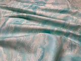 Light Turquoise Wave Texture, Tranquil Waters by Deborah Edwards for Northcott Cotton Fabric DP27210-62