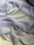 Wisteria Pale Lavender Purple - Crinkle Silk Chiffon Fabric
