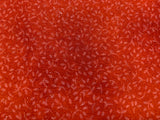 Orange with Silver Glitter Sparkle Tiny Leaves Cotton Fabric Vintage 1999 OOP Blank Textiles