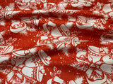 Jingle Bells Red by Riley Blake Lindsay Wilkes 100% Cotton Fabric Retro Christmas