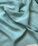 Robin's Egg Blue Green - 16mm Silk Crepe Georgette Chiffon Fabric