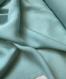 Robin's Egg Blue Green - 16mm Silk Crepe Georgette Chiffon Fabric