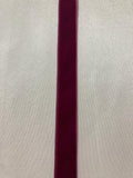 Wine Red French Velvet Ribbon (5/8" wide)