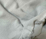 Silver - Hand Dyed Squares Weave Silk Noil (45")