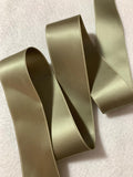 Spring Moss Green Swiss Satin Double Face Ribbon - 1.5" wide - 5 Yards - Made in Switzerland