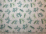 Dragonflies White, Tranquil Waters by Deborah Edwards for Northcott Cotton Fabric DP27209-10