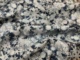 Metallic Snowflakes Naturescapes Cotton Fabric Vintage 90's OOP P&B Textiles