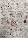 All My Heart by Riley Blake J Wecker Frisch 100% Cotton Fabric Retro  Valentine's Day