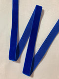 Sapphire Blue French Velvet Ribbon (5/8" wide)