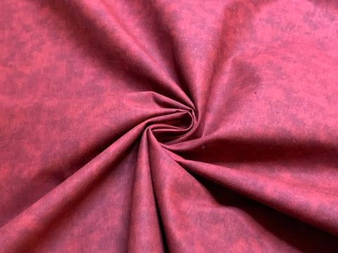 Tonal Burgundy Red - Cloud 9 Cotton Fabric