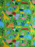 Kid's Drawing Jungle - Kokka Japan Cotton Oxford Fabric