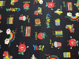 Retro Pop - Kokka Japan Cotton Oxford Fabric
