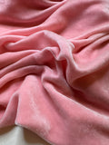 Pink Peach - Hand Dyed Silk Velvet