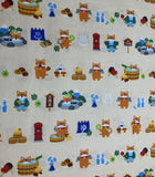 Shiba Inu Dogs - Beer & Hot Spring - Cosmo Japan Cotton Sheeting Fabric